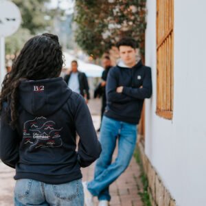 Home hoodie pareja azul